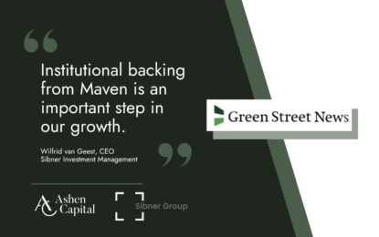 Green Street News: Maven Backs Sibner IM Debt Fund